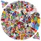 Iron on Patches for Clothing: 100Pcs Random Assorted Styles Funny Patch Repair Embroidered Appliques for Clothes Sew on/Iron on Jackets Backpacks Hat Dress Fabric for DIY Accessories